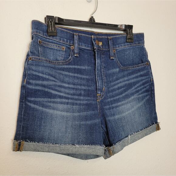 J CREW Classic Denim Jean Short In Pacific Blue Wash High Rise Size 27 - Picture 3 of 9